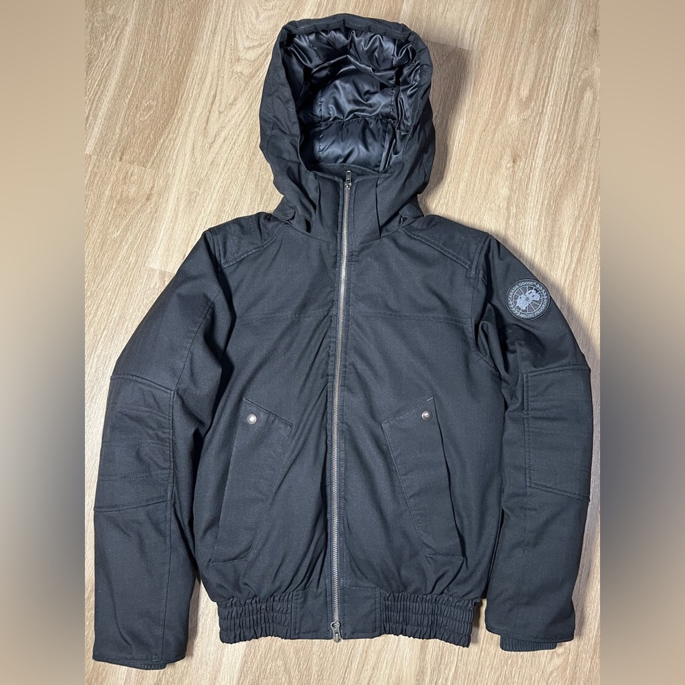 Canada Goose Black Down Black Label Rossland Bomber size XS